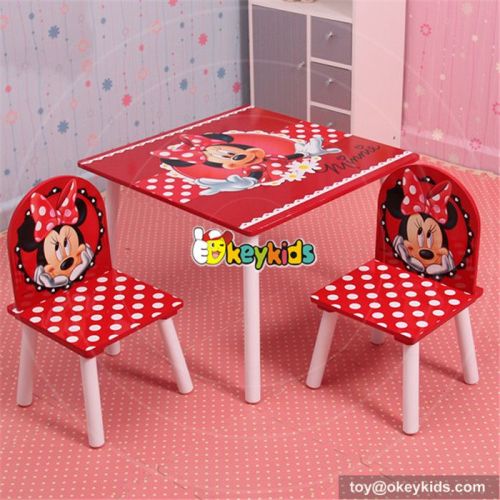Best design bedroom furniture wooden table and chairs for kids W08G149