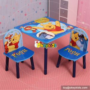 Best design Mickey mouse bedroom furniture wooden toddler table and chair set W08G148