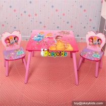 Best design Mickey mouse bedroom furniture wooden baby table and chairs W08G150