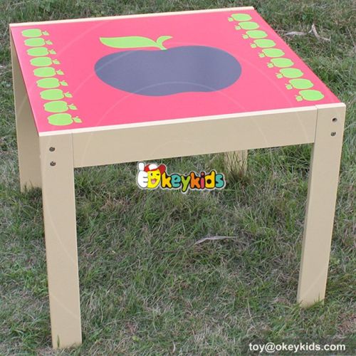 Best design bedroom furniture children studying wooden table and chair set for kids W08G159