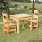 High quality bedroom furniture solid wooden table and chairs for children W08G172