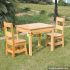 High quality bedroom furniture solid wooden table and chairs for children W08G172