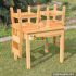 High quality bedroom furniture solid wooden table and chairs for children W08G172