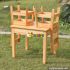 High quality bedroom furniture solid wooden table and chairs for children W08G172