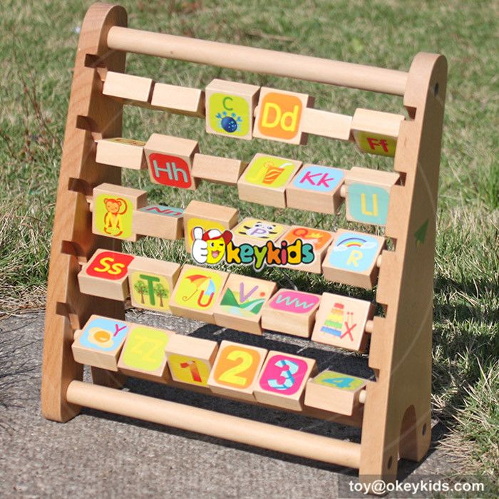 wooden abacus alphabet