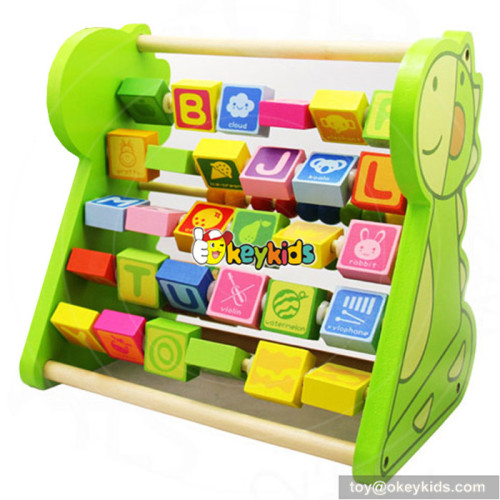 New design toddlers preschool learning toy wooden alphabet toys W12C009