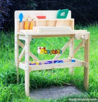 Best design educational children wooden tool toy workbench W03D022