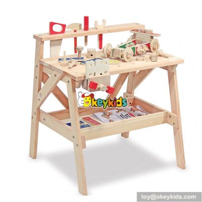 Best design children educational wooden toy workbench W03D041