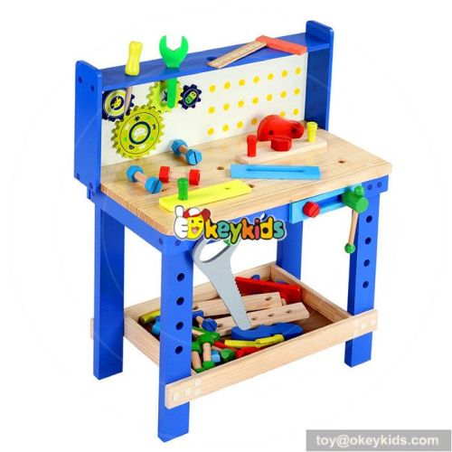 Best design make playtime fun children wooden workbench toy W03D073