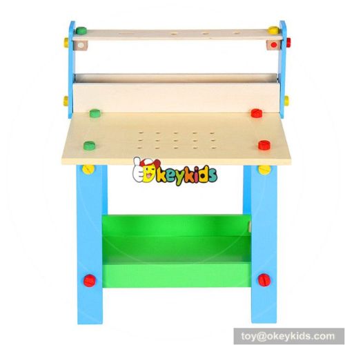 Best design large play builder toddlers wooden play workbench with tools W03D072