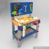 Best design large play builder children wooden toy workbench with tools W03D076B