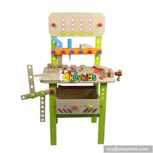 Best design multi-functional assemble kids wooden tool play set toy W03D029