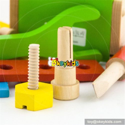 Hot sale educational assemble wooden baby tool set W03D032