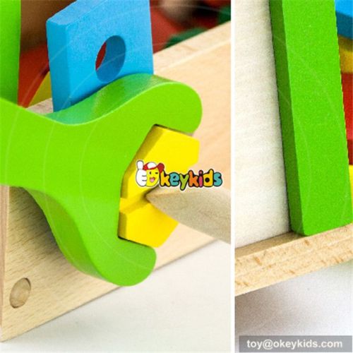 Hot sale educational assemble wooden baby tool set W03D032