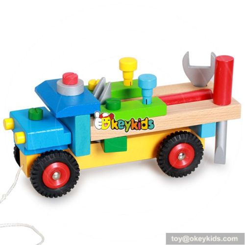 Best design intelligence toys wooden toy drill for toddlers W03C022