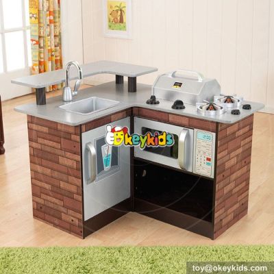 New hot pretend play toy children wooden corner kitchen toy W10C258