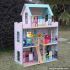 Wooden kids doll house with furniture W06A037