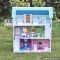 Hot sale girls perfect wooden american doll house with furniture W06A169
