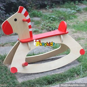 New hot comfortable baby wooden kids rocking horse for sale W16D088