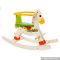 Best design baby safety wooden vintage rocking horse W16D108