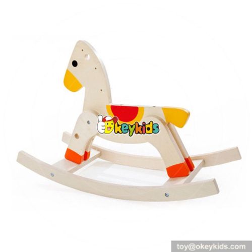 Best design baby safety wooden vintage rocking horse W16D108