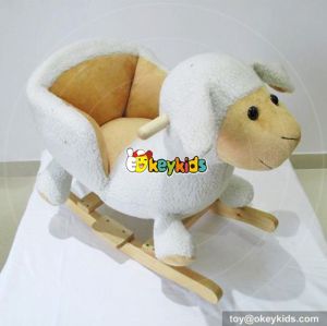 Manufacturer of funny wooden animal rocker for toddlers W16D098