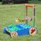 New design cartoon crocodile toy wooden push walkers for babies W16E059