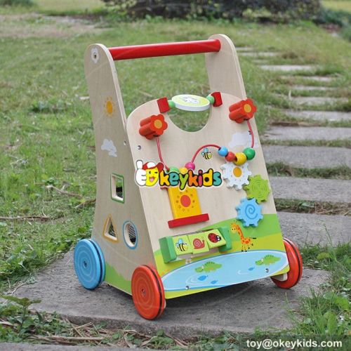 Okeykids Multi-function push along toys wooden infant push walker W16E061