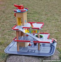 New products funny children wooden toy parking garage for sale W04B047
