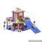 New fashion children funny parking toys wooden toy car park W04B041