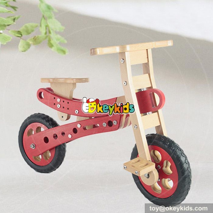 wooden balance bike