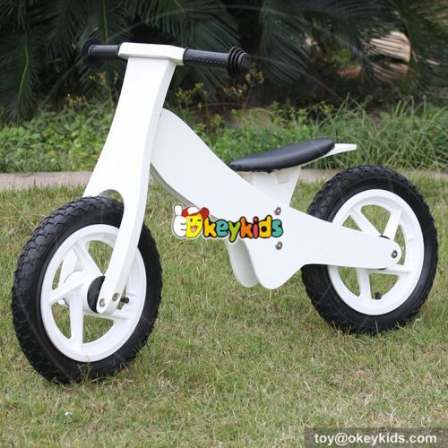 Best design preschool toddlers wooden white balance bike W16C154