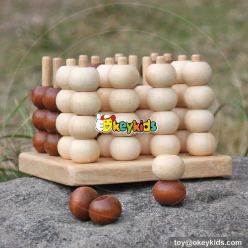 New design children counting beads toy wooden stacking blocks W13D115
