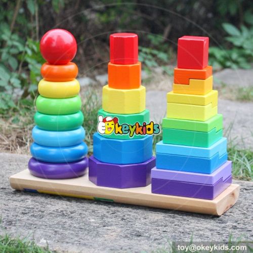 Okeykids educational toy geometric wooden toddler sorting toys W13D130