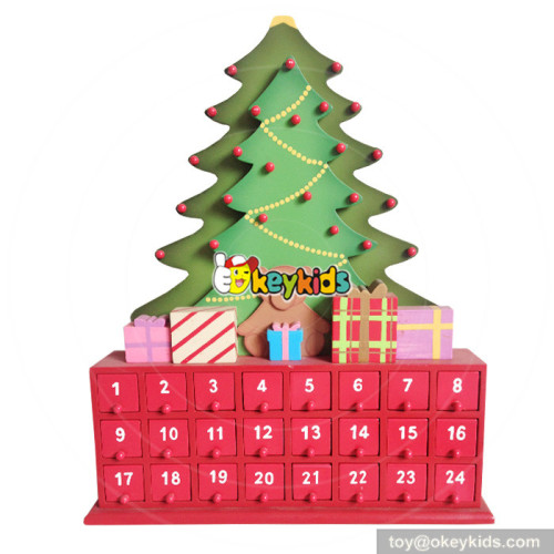 Top fashion Wooden tree with gifts wooden Christmas advent calendar W02A173