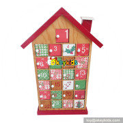 Top fashion kids Christmas surprise wooden advent calendar boxes with 24 doors W02A180