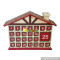 Top fashion kids surprise Christmas wooden advent calendar with 24 drawers W02A182