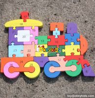 2017 Colorful preschool puzzle toys wooden kids puzzle W14A155