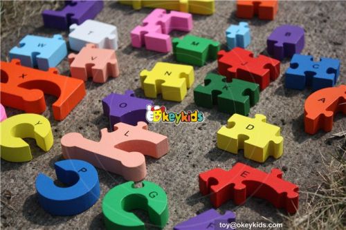2017 Colorful preschool puzzle toys wooden kids puzzle W14A155