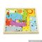 Okeykids Early education animal puzzle wooden kids puzzle W14A156