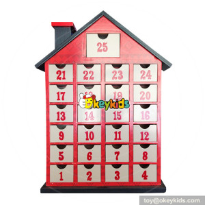 Top fashion surprise gifts wooden advent calendar for girls W02A189