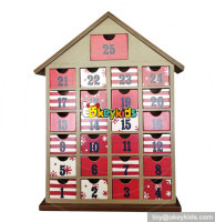 Top fashion surprise gifts wooden children advent calendars with toys W02A190