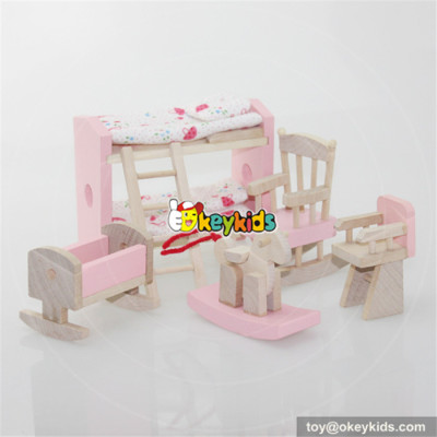 Best wooden miniature dollhouse furniture for kids W06B012