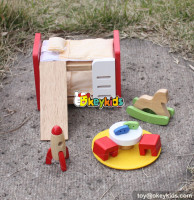 10 Best pretend play toys wooden miniature dollhouse furniture kids W06B043