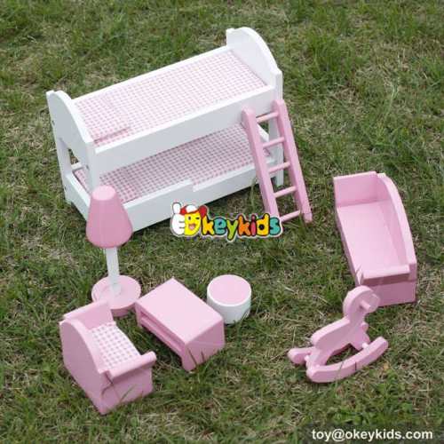 10 Best children pretend play toys wooden dollhouse furniture for kids online W06B046