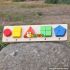 2017 wholesale cheap children wooden geometric shape puzzle toy W14A160