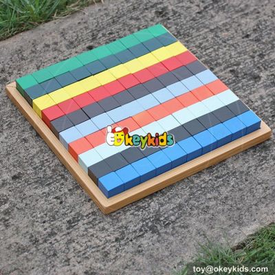 2017 wholesale 100 pieces wooden playing blocks best sale child wooden playing blocks W14A181