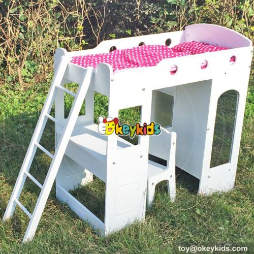Best doll miniature 18 inch furniture toy wooden american girl doll bunk bed for sale W06B039