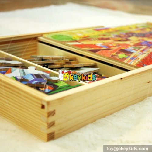 2017 wholesale baby wooden 3d jigsaw puzzle W14C246