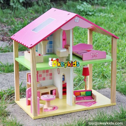 Top fashion girls toy wooden dolls house & Accessories W06A165